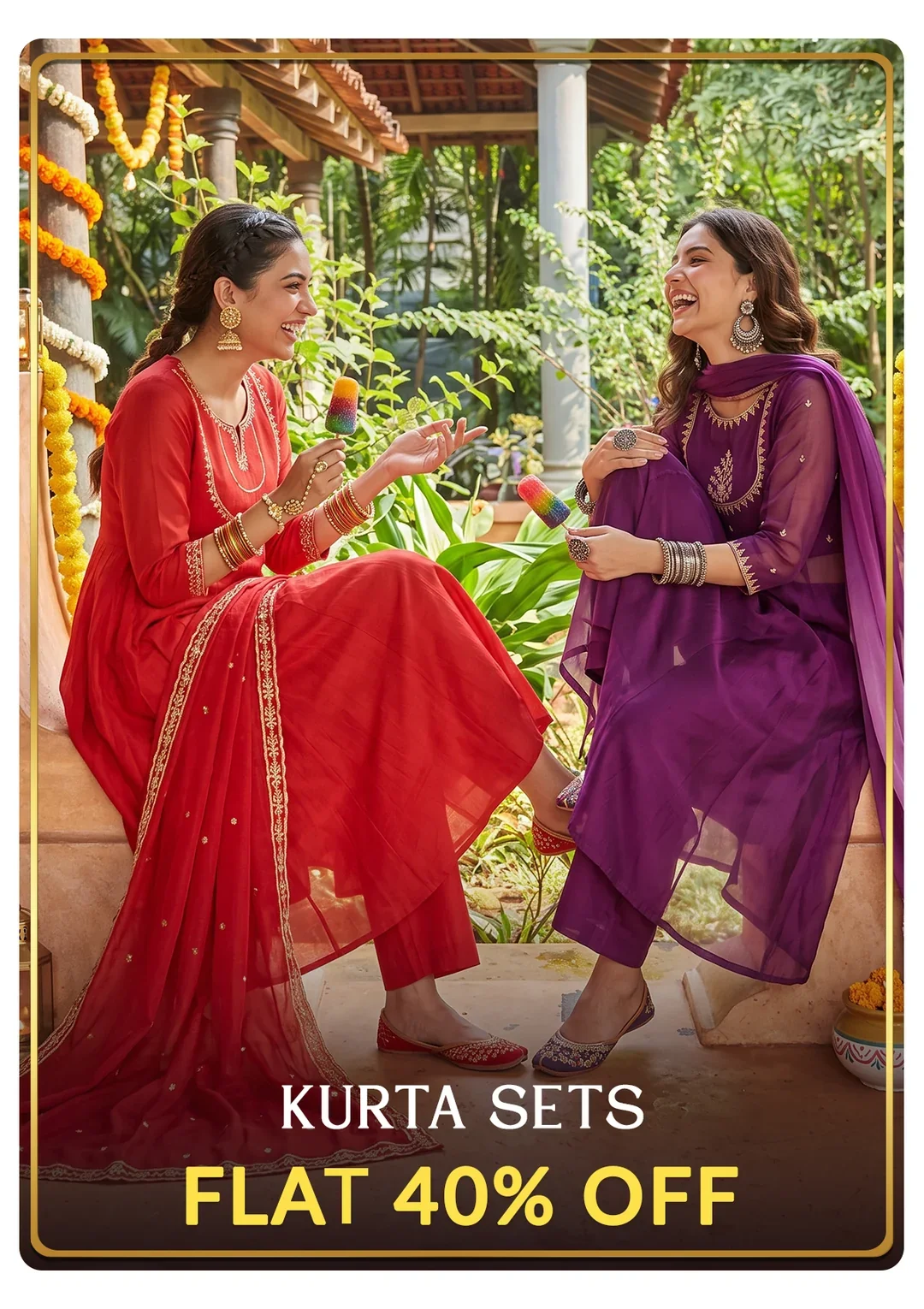 Kurta and churidar sets at Vatika Shree
